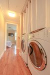 Large capacity washer & dryer, easily handles the entire families load